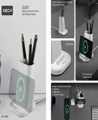 Quest (Multifunctional Pen Stand with Wireless Charger)