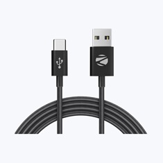 ZEB UMC100B ZEBRONICS USB TO MICRO USB CABLE SLEEVED