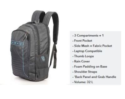 Skybags fox plus laptop backpack online